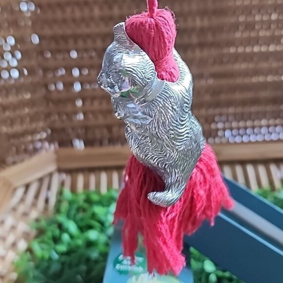 Vintage Pewter Kitten In The Yarn Tassel Lenox Kirk Stiff Collection - Picture 5 of 10